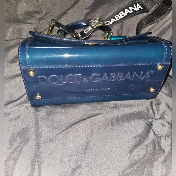 Dolce & Gabbana Teal Blue Sicily Small Crossbody Bag - Picture 8 of 16